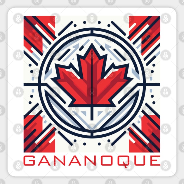 Gananoque Ontario Canada Flag Magnet by Heartsake